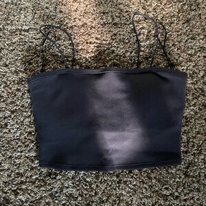 Alo Yoga Goddess ribbed bandeau top